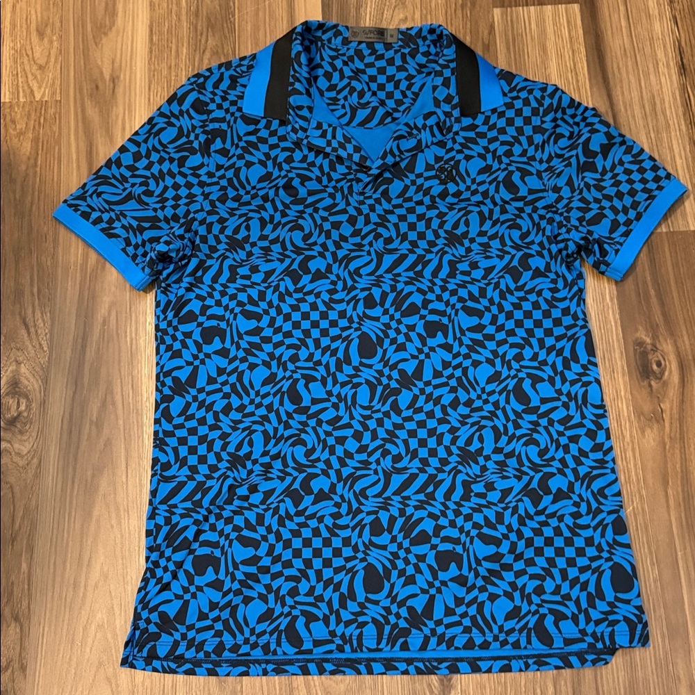 G/FORE Ft. Lauderdale Yacht Club Logo Pique Racer Blue Men’s Golf Polo Shirt M
